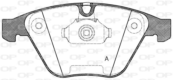 OPEN PARTS Комплект тормозных колодок, дисковый тормоз BPA0857.30